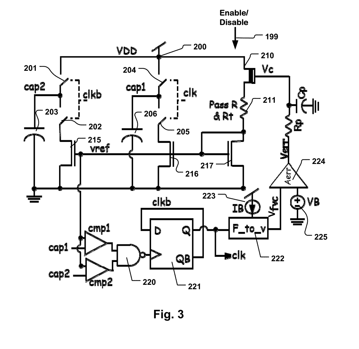 Feedback compensated oscillator