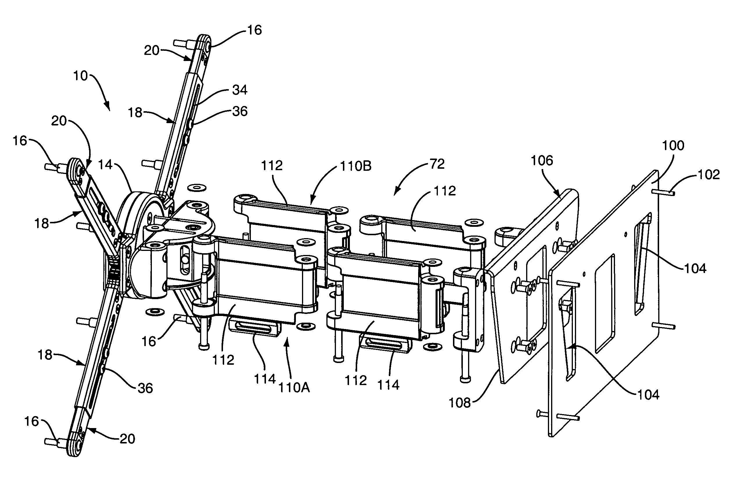 Universal mounting system for a flat panel display