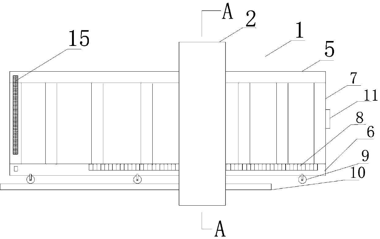 Overhanging type sliding door