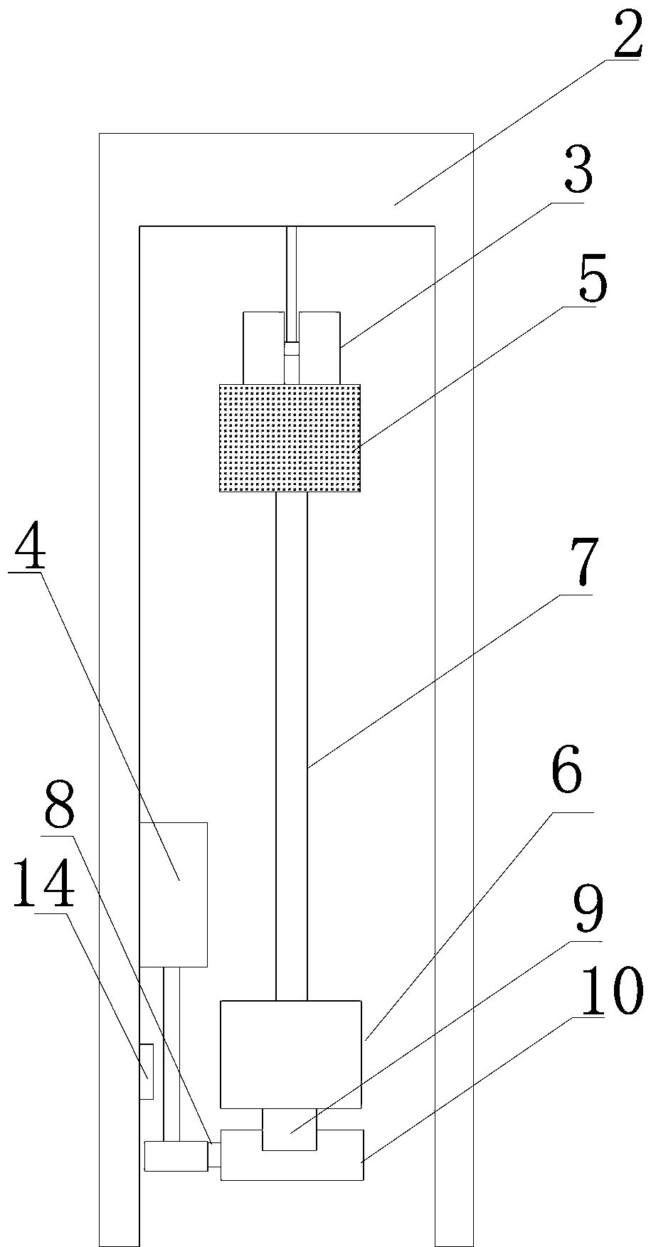 Overhanging type sliding door