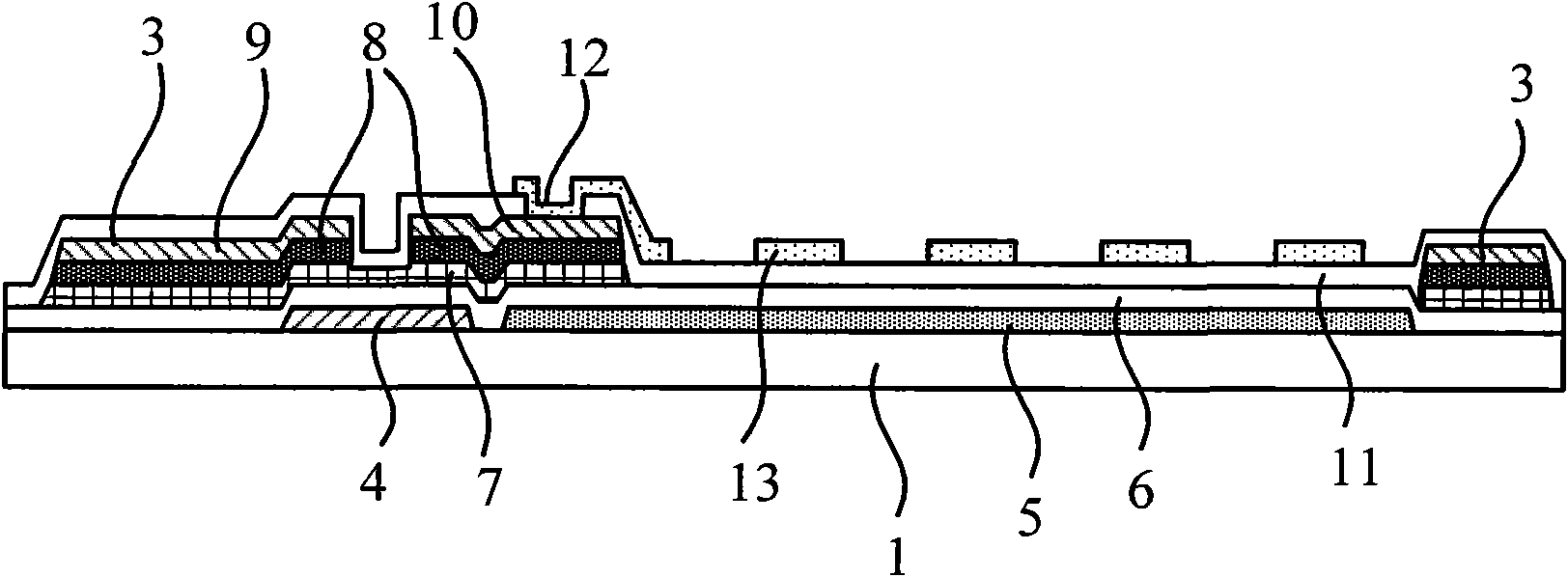 Array substrate, manufacturing method thereof and wide-viewing angle liquid crystal display