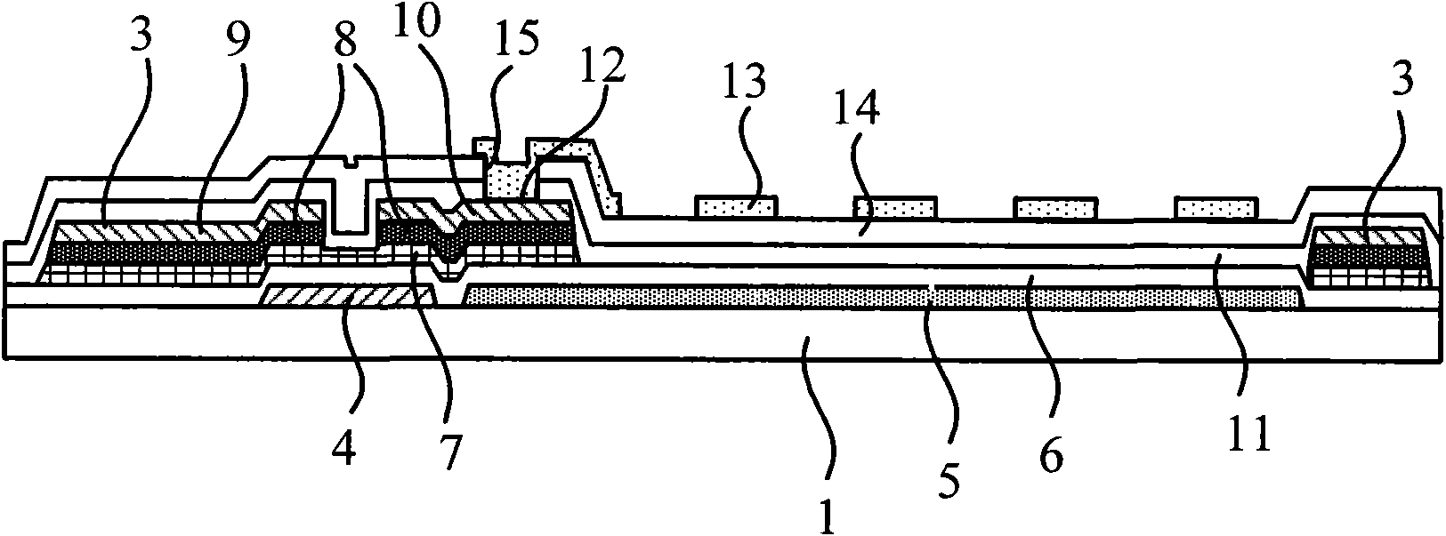 Array substrate, manufacturing method thereof and wide-viewing angle liquid crystal display