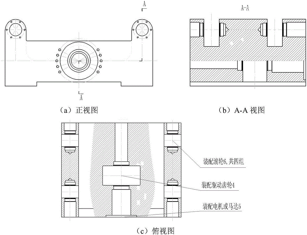 Locking and releasing device for large connecting piece