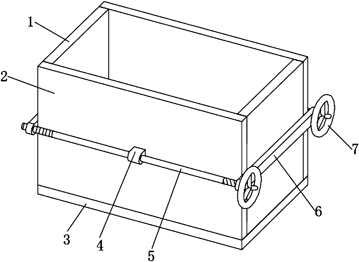 Simple and convenient concrete block combination mold