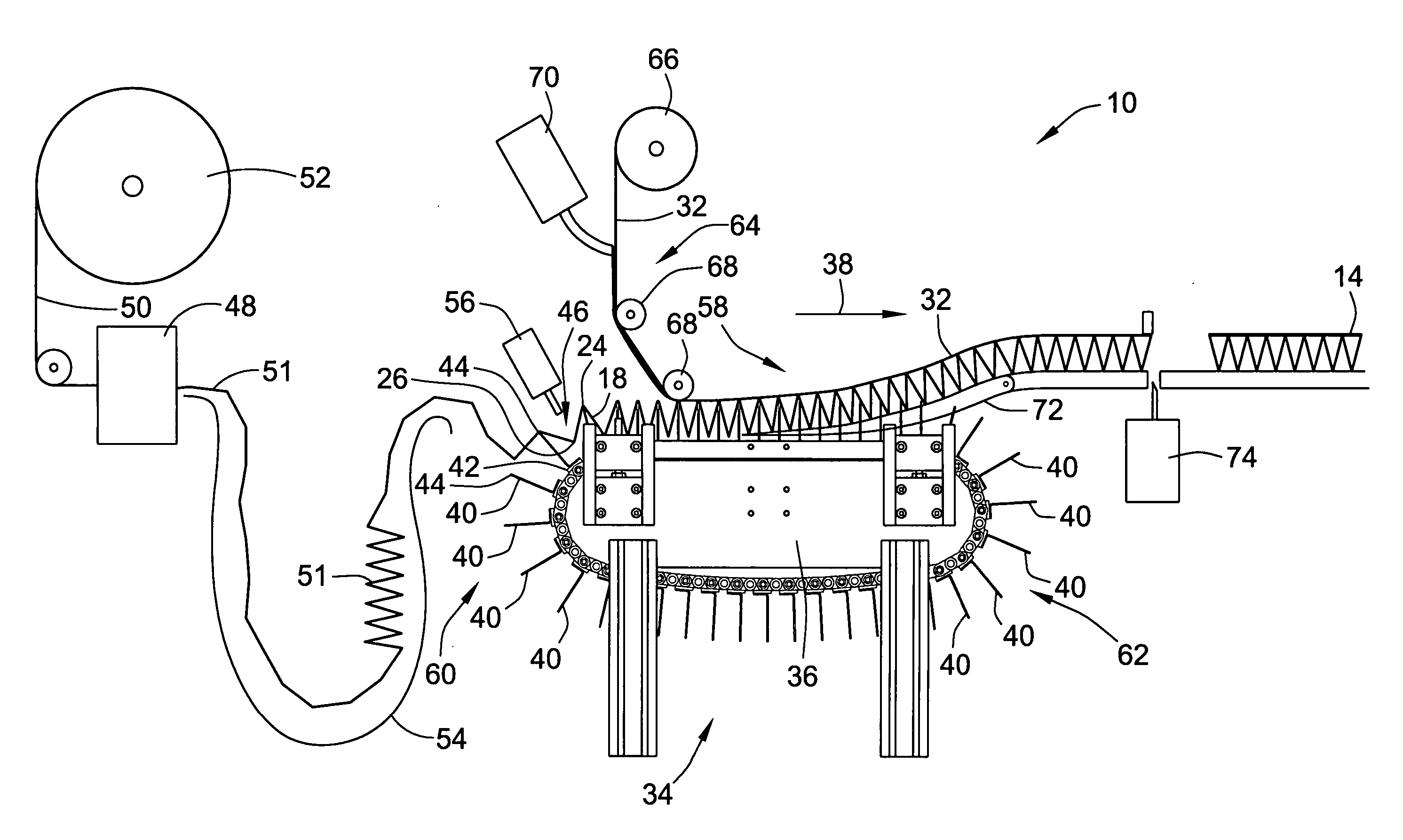 Fabricating a self-supporting filter element