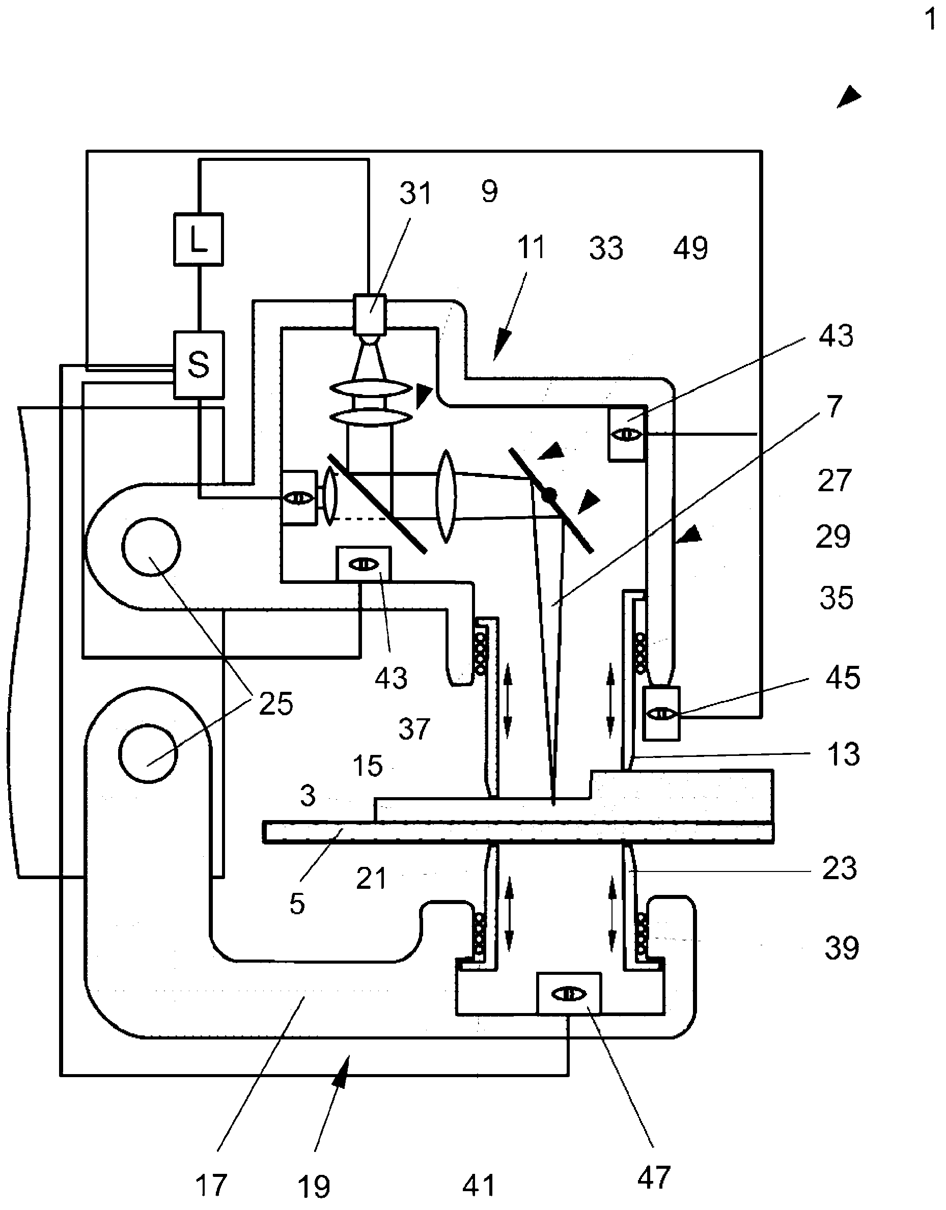 Device and method for joining workpieces by means of a laser beam and movable pressing element