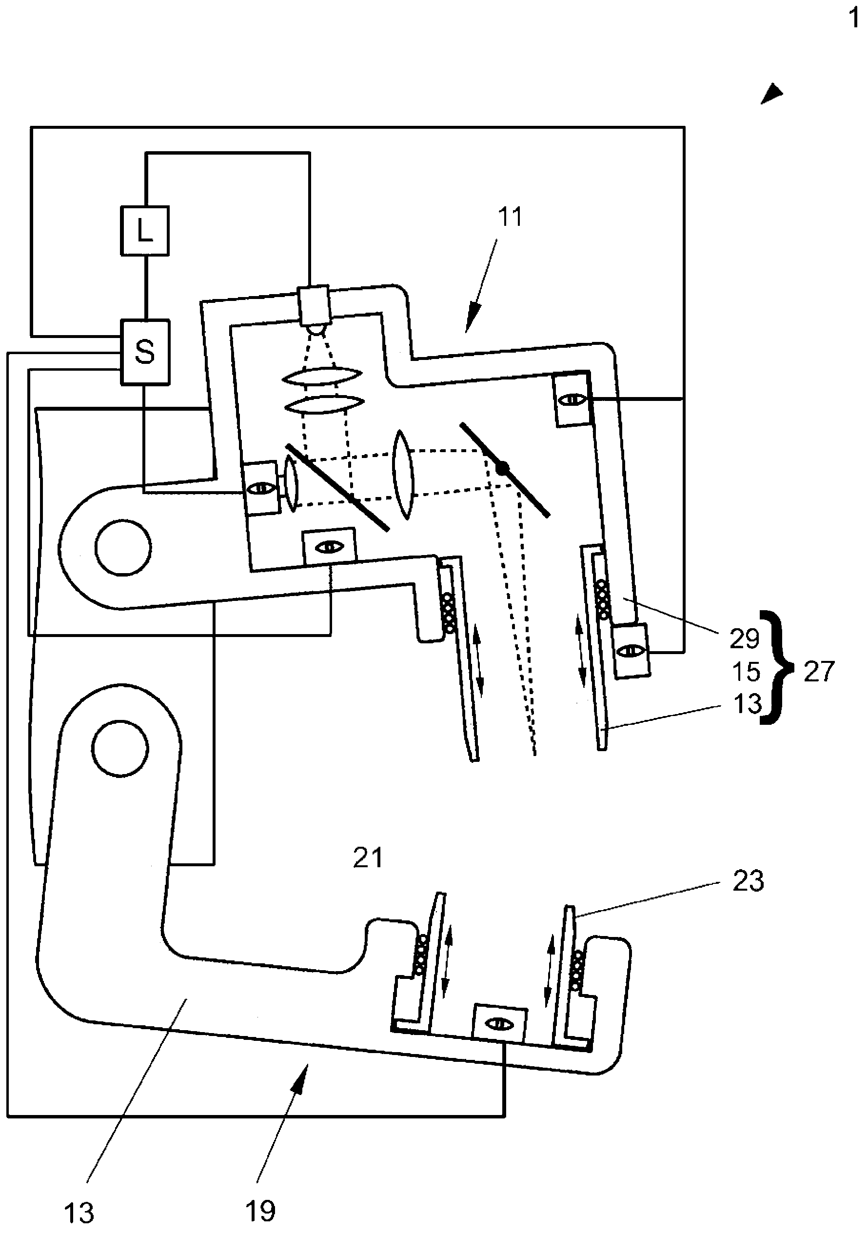 Device and method for joining workpieces by means of a laser beam and movable pressing element