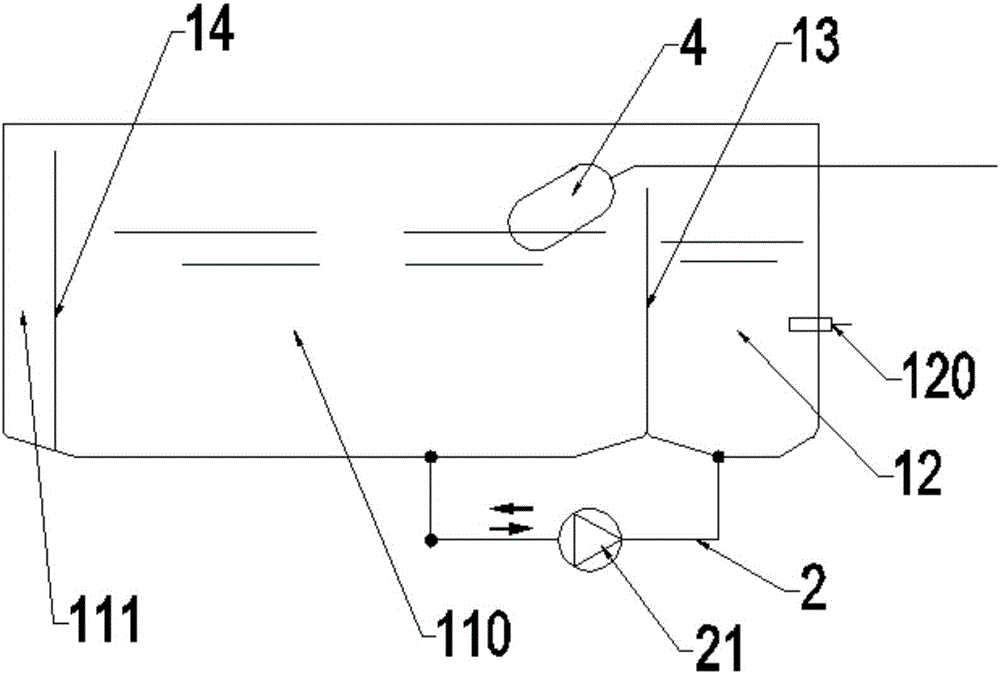 Integrated water tank and pipeline-type water dispenser provided with integrated water tank