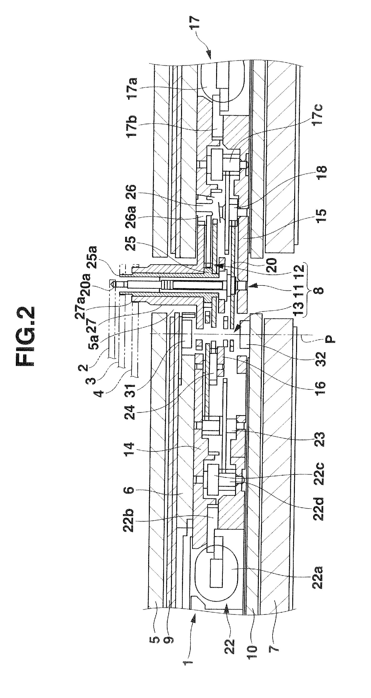 Hand position detecting device