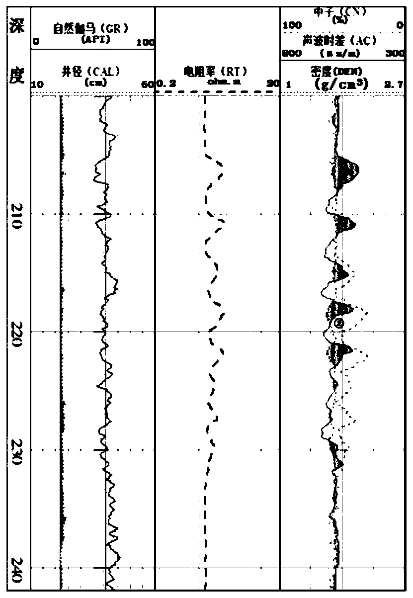 A display method and processing terminal for the existence state of hydrate and free gas