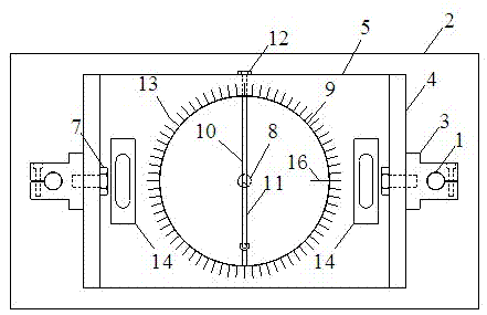 Five-hole wind speed probe calibrating experiment table