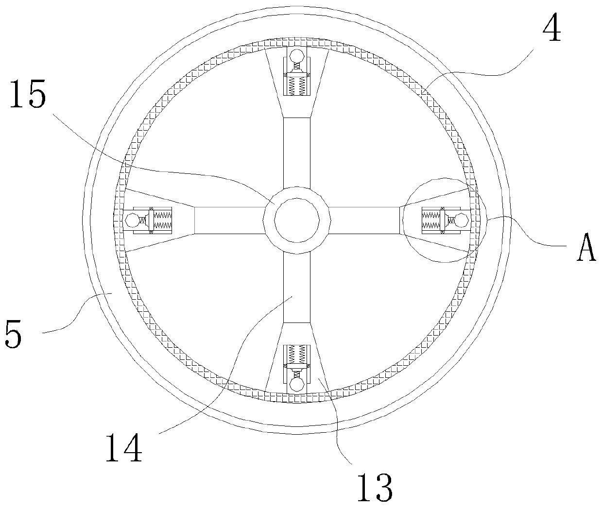 Drum-type screening equipment for household garbage