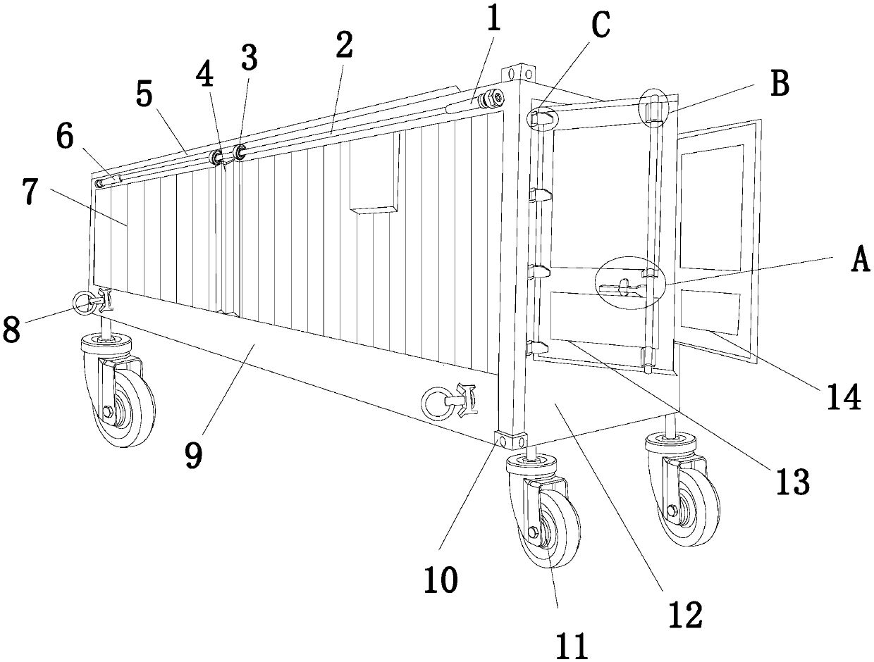 A non-standard container extension device