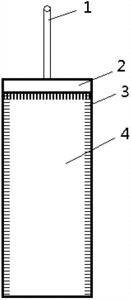 A carbon fiber ground electrode