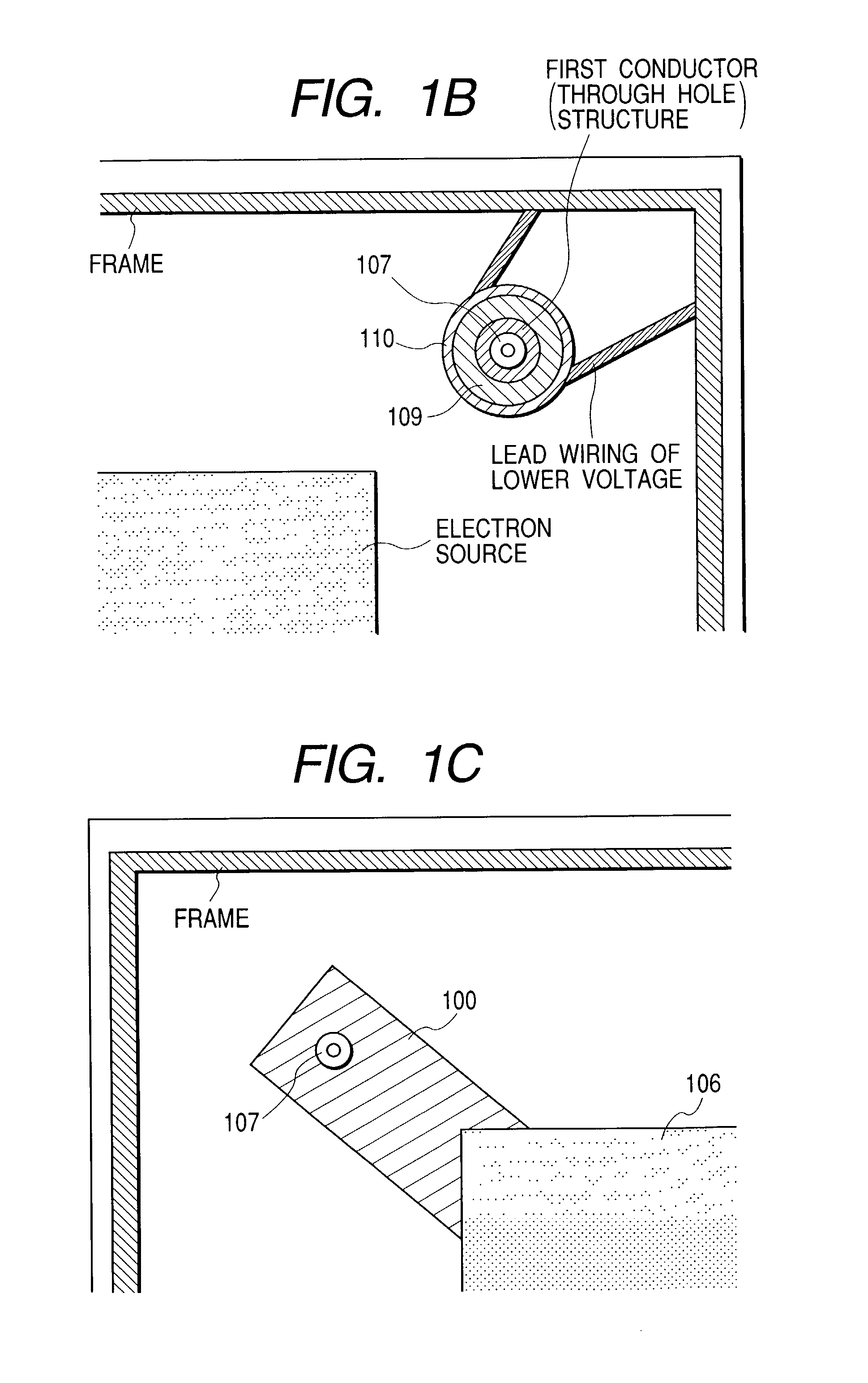 Image display apparatus having voltage application structure