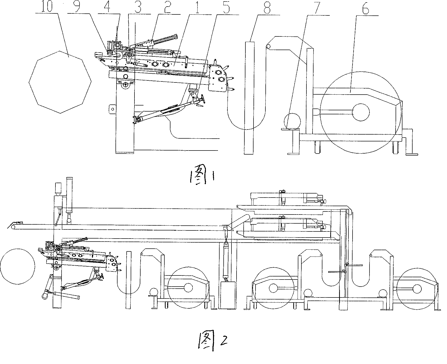 Automatic feeding device for belt filling adhesive of tyre building machine