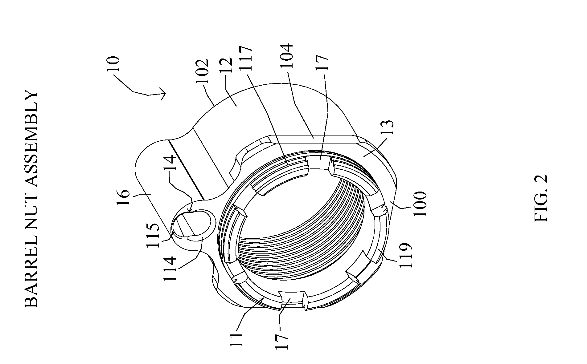 Barrel nut assembly and method to attach a barrel to a firearm using such assembly