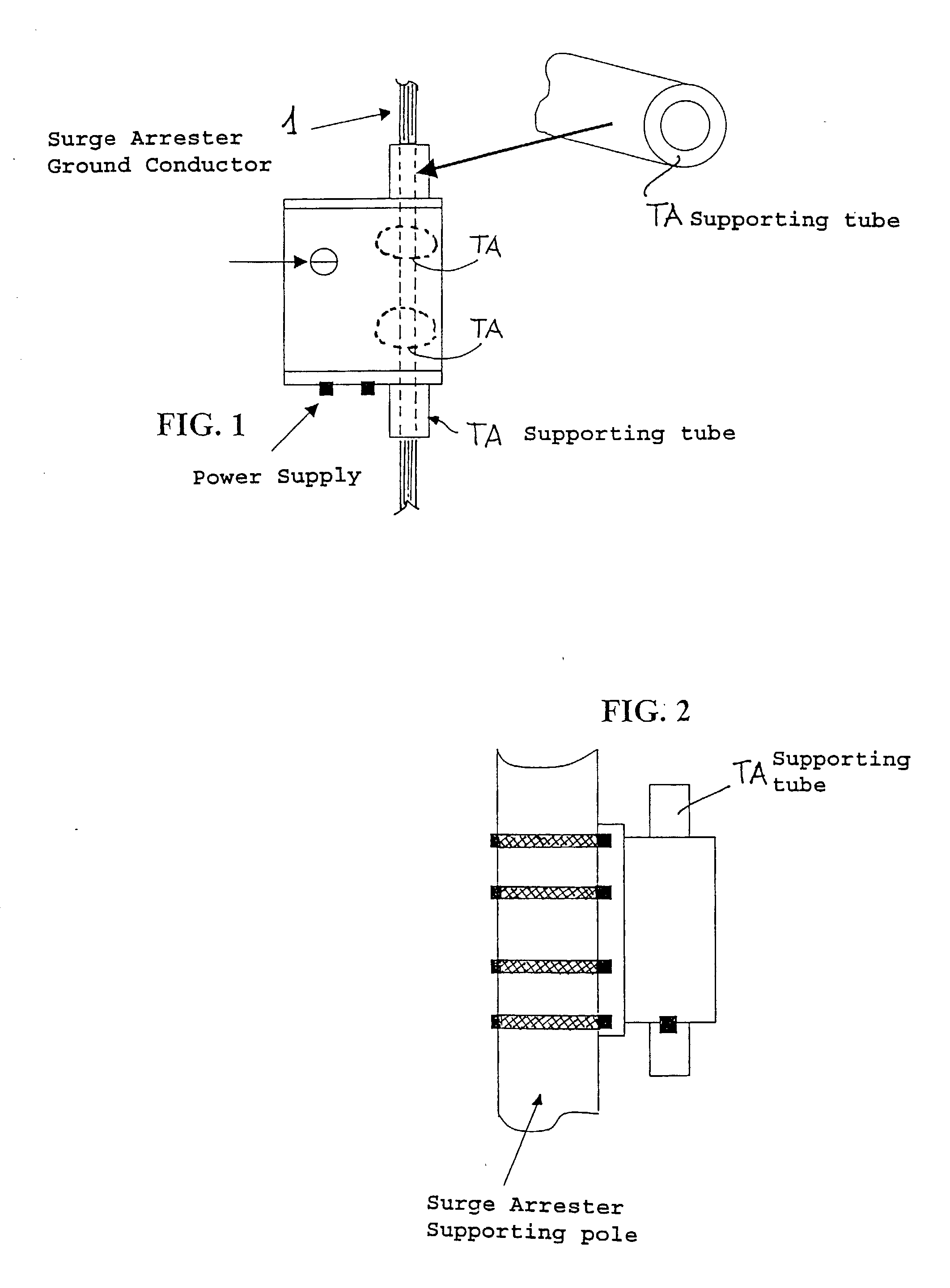 Current detector for surge arrester diagnostic and overvoltage assessment in high voltage substations