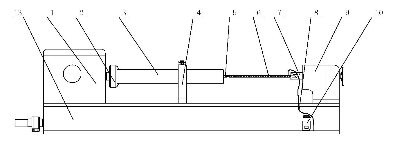 Engine lathe deep hole working device