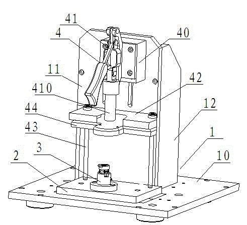 Using method of earphone press-fitting jig