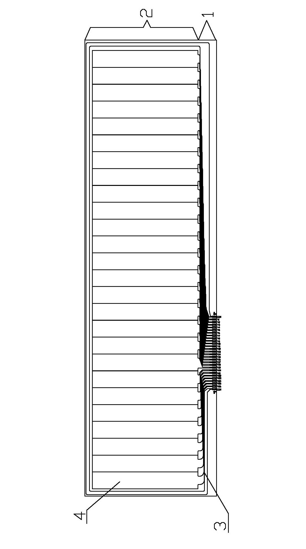 Method for uniformly and chemically gold-plating ITO wiring on capacitive touch screen