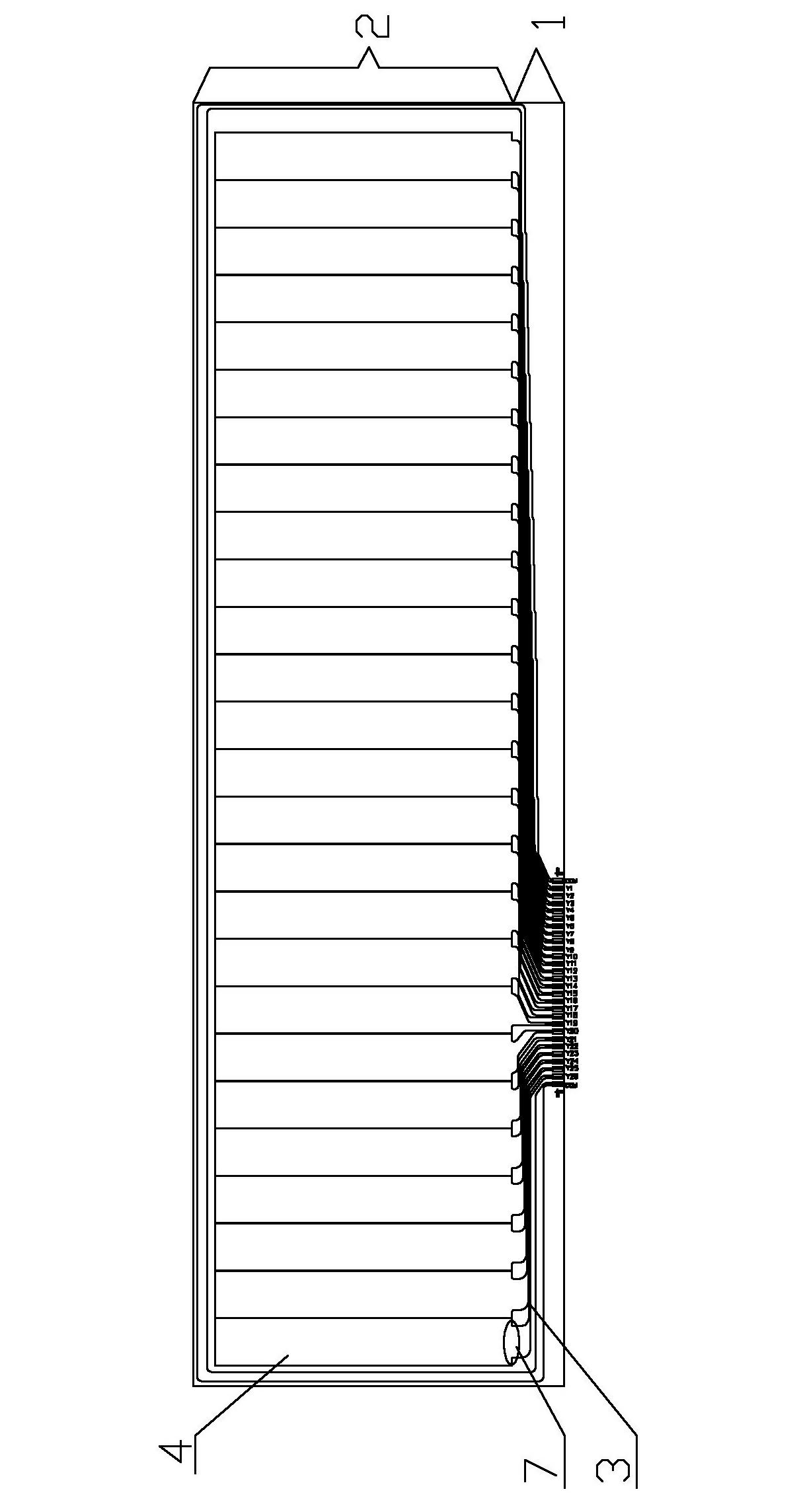 Method for uniformly and chemically gold-plating ITO wiring on capacitive touch screen