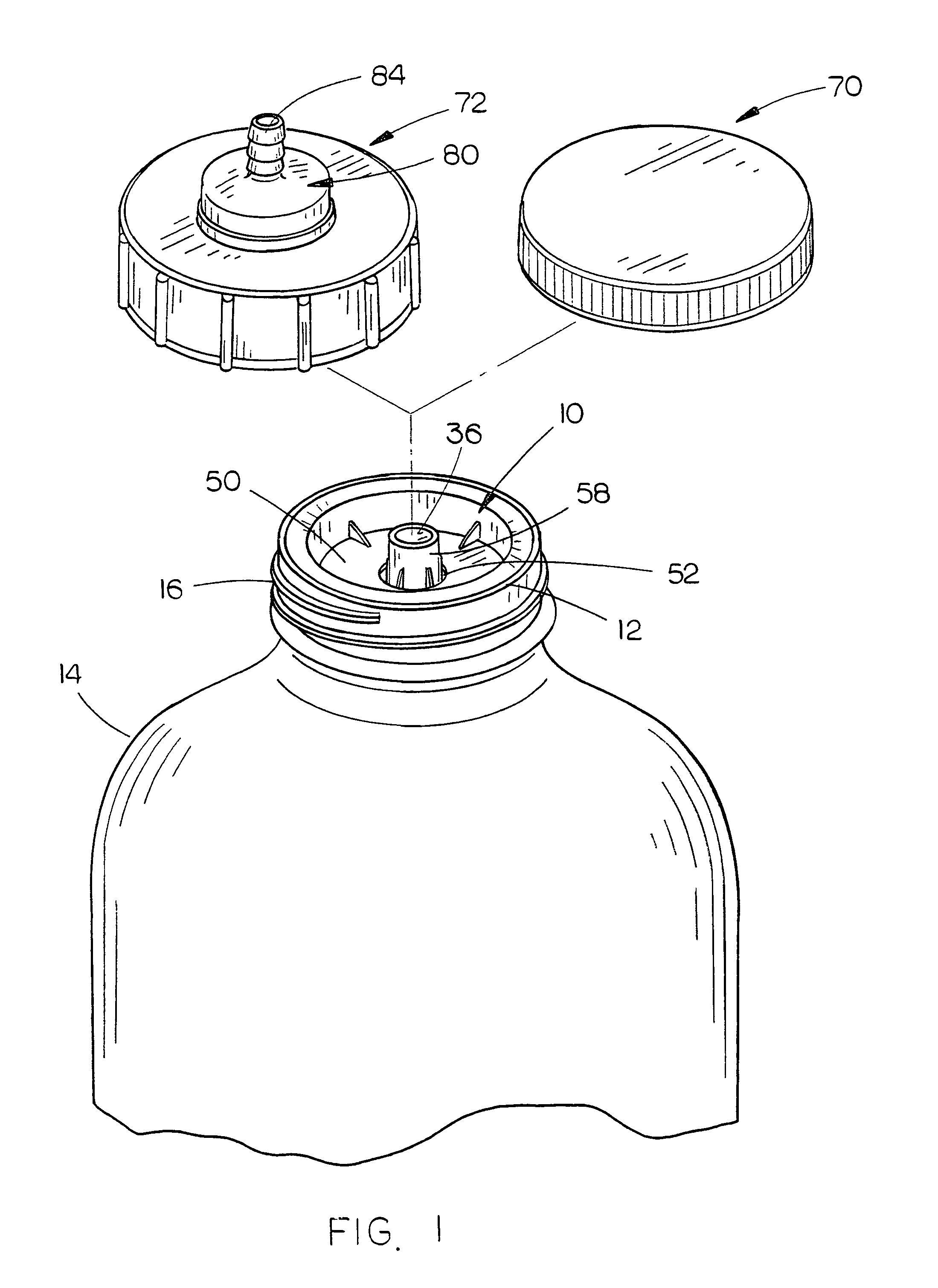 Closed loop dispensing system with mechanical venting means