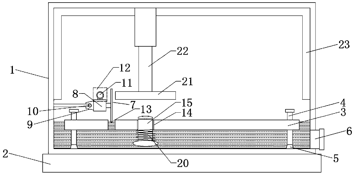 A sheet metal cutting machine that is convenient for adjusting the direction of workpieces