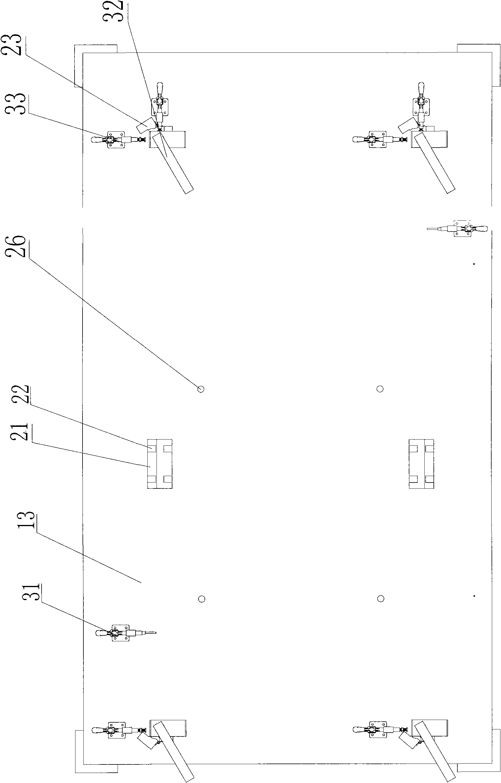 Method for assembling pedestal body of overhead cell support of hybrid vehicle and clamp thereof