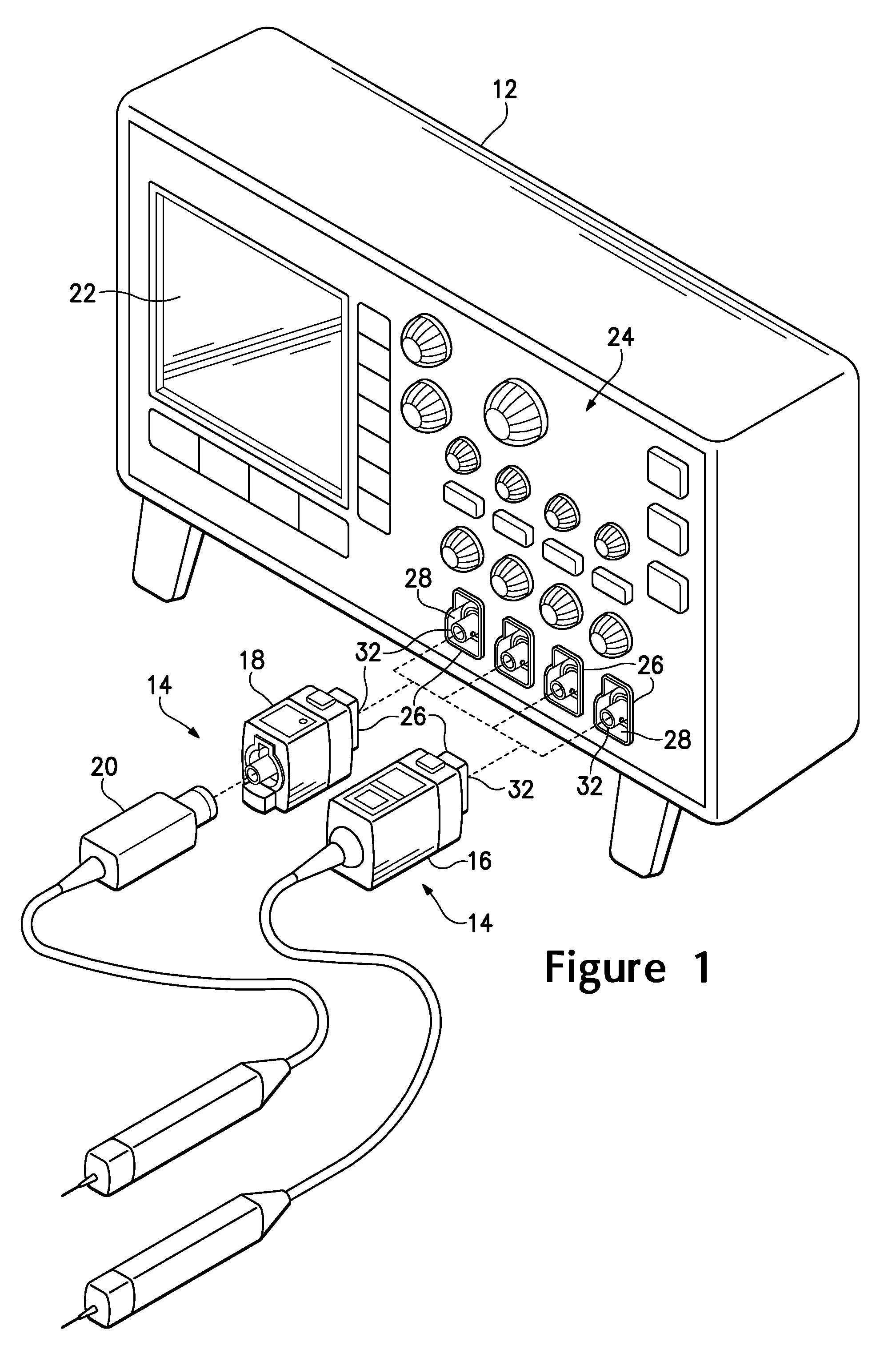 Host controlled voltage input system for an accessory device