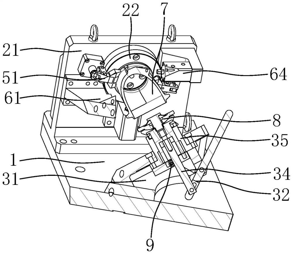 Positioning clamp for bent pipe machining