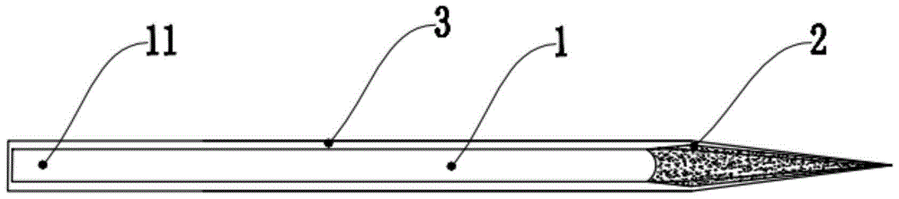 Toothpick in irreversible color change after use and method for preparing toothpick in irreversible color change after use