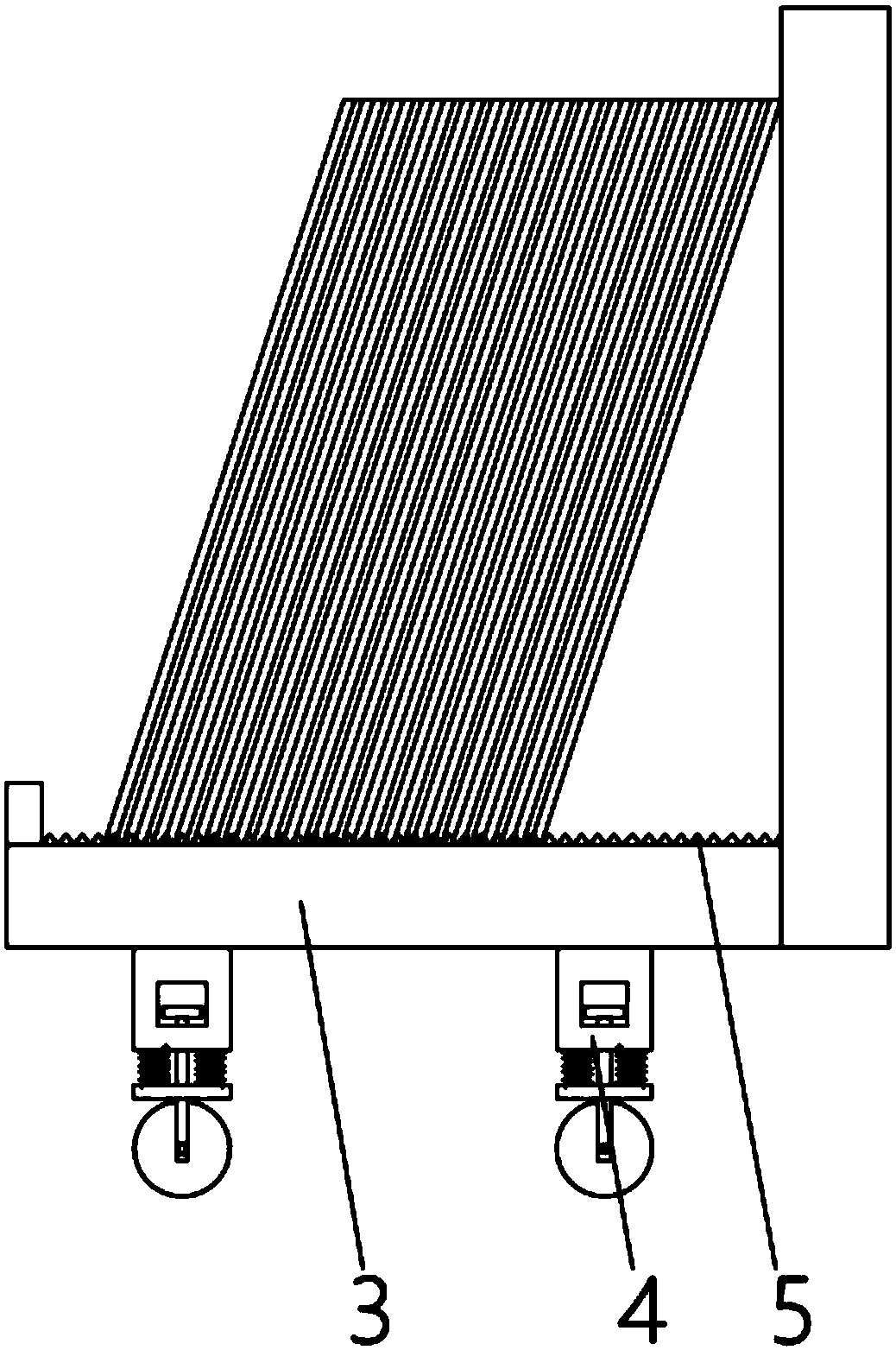 Full-automatic plate material mounting mechanical arm device