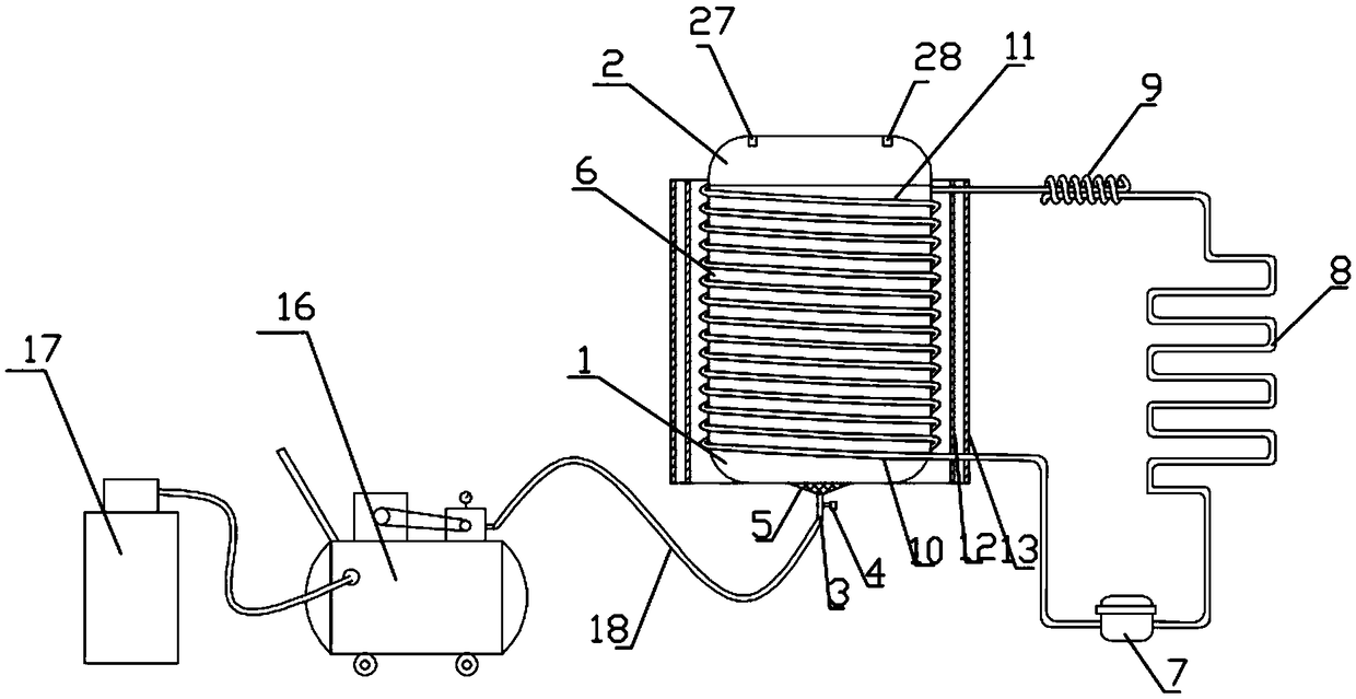 Liquor making device and application method thereof