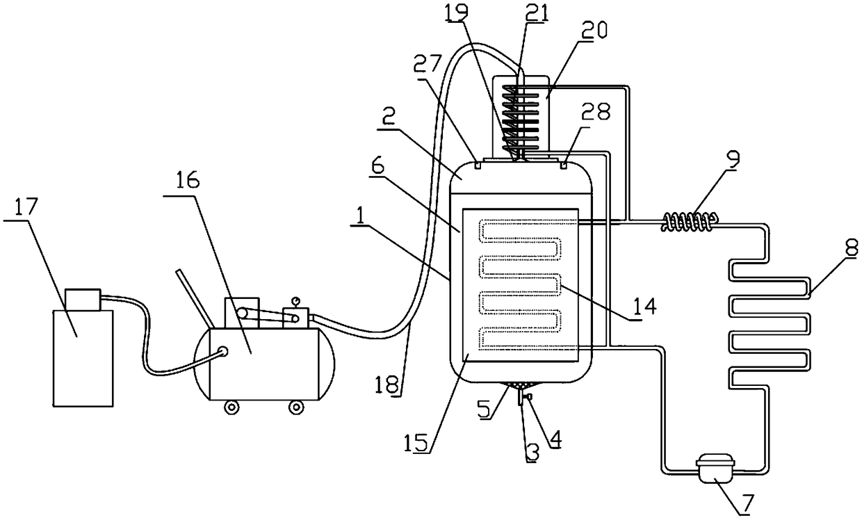 Liquor making device and application method thereof