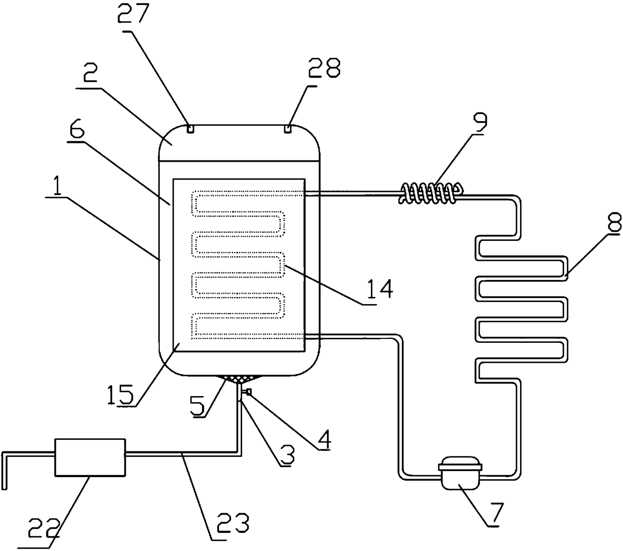 Liquor making device and application method thereof