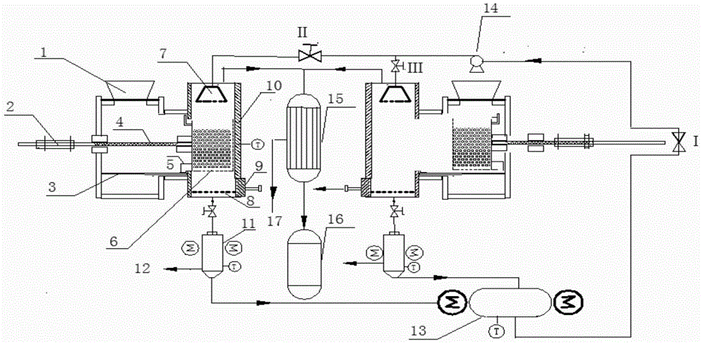 Device and method for jointly preparing bio-oil and multihole biochar through fuse salt by spraying biomass for pyrolysis