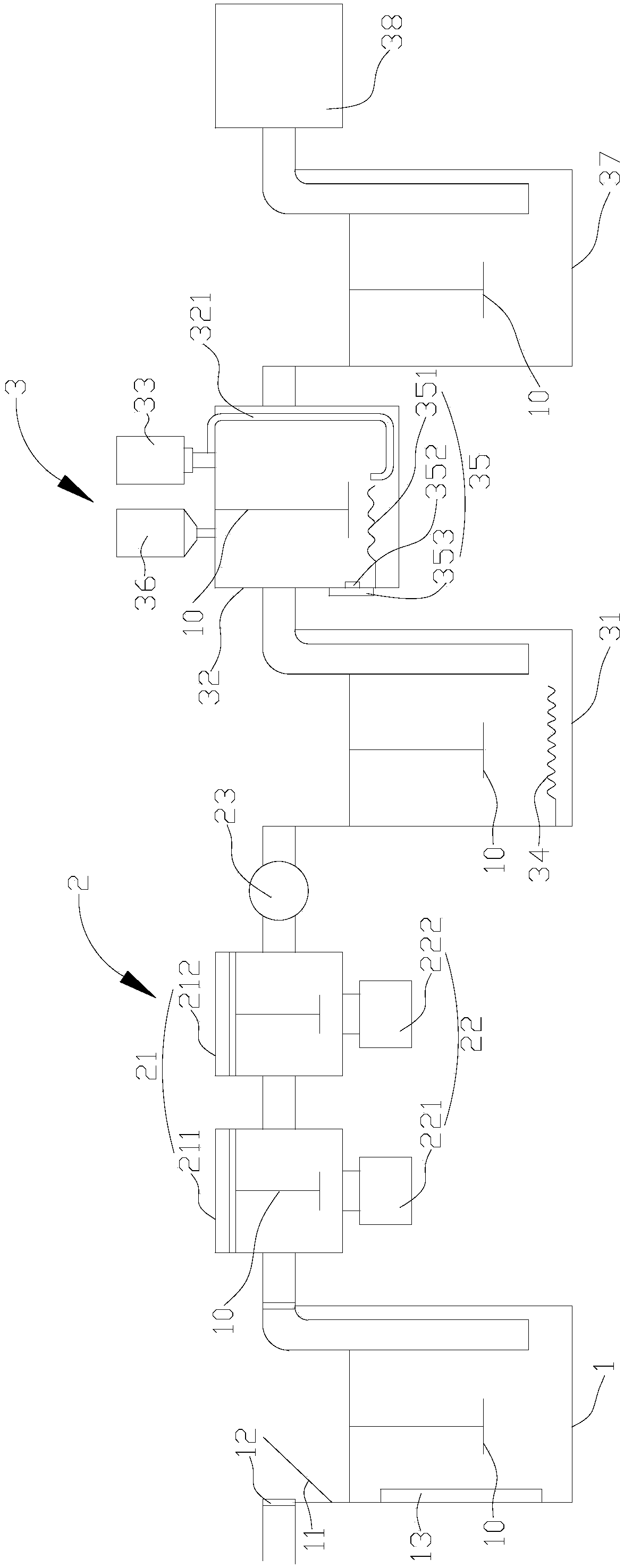 Processing system and processing technology of cutting waste fluid