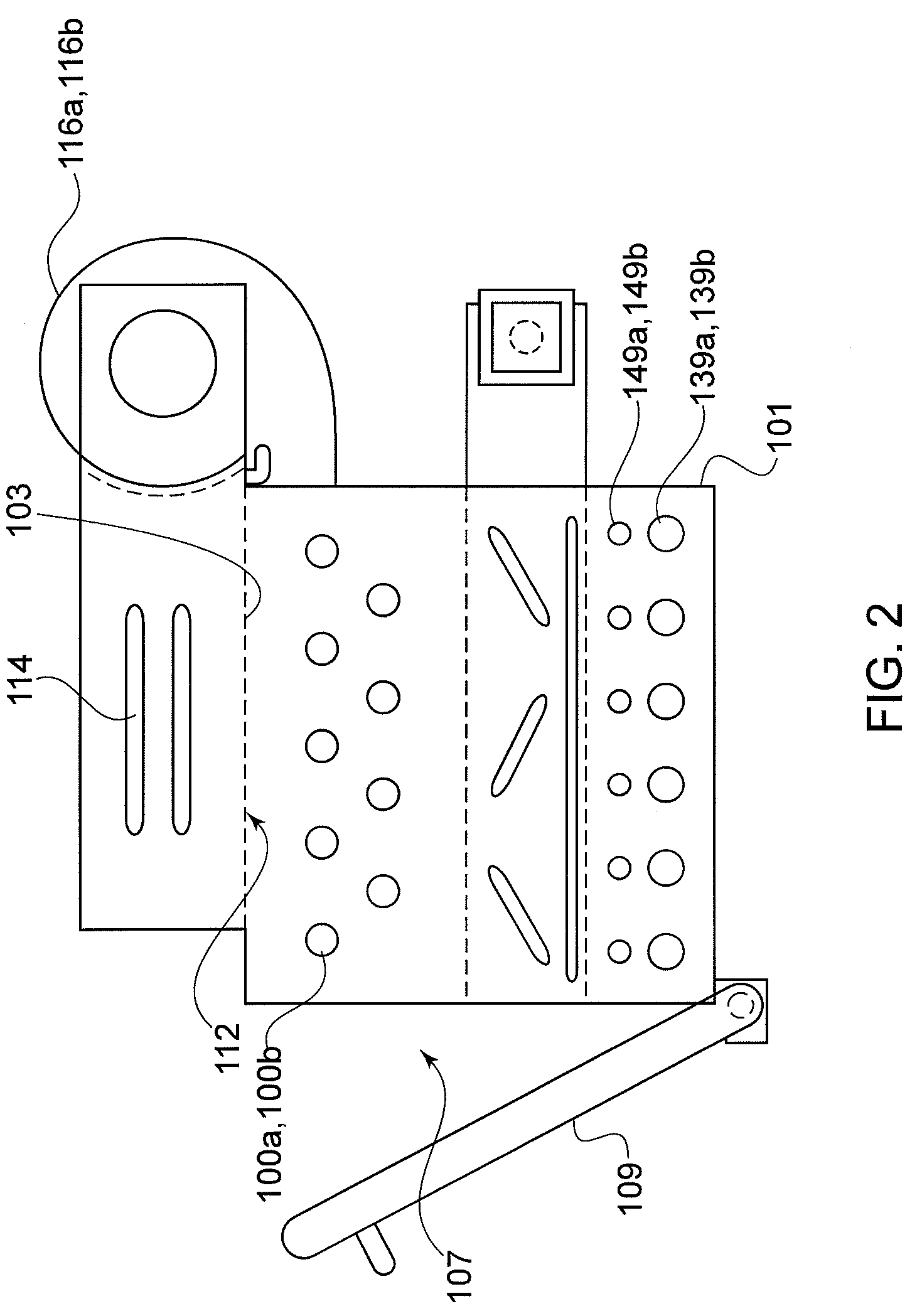 Speed cooking oven with sloped oven floor and reversing gas flow