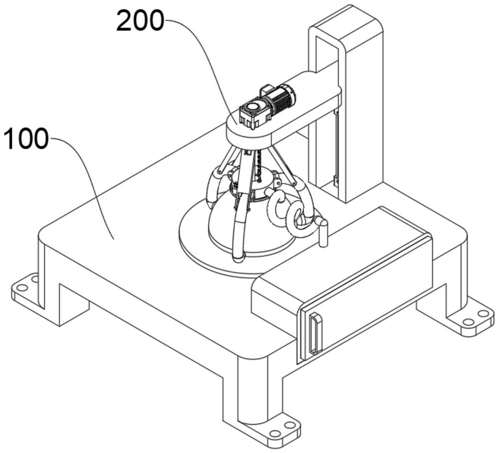 Drilling device for breathable safety helmet based on multi-directional fixing