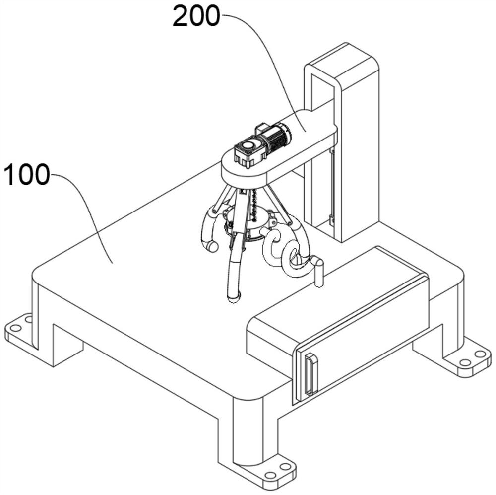 Drilling device for breathable safety helmet based on multi-directional fixing