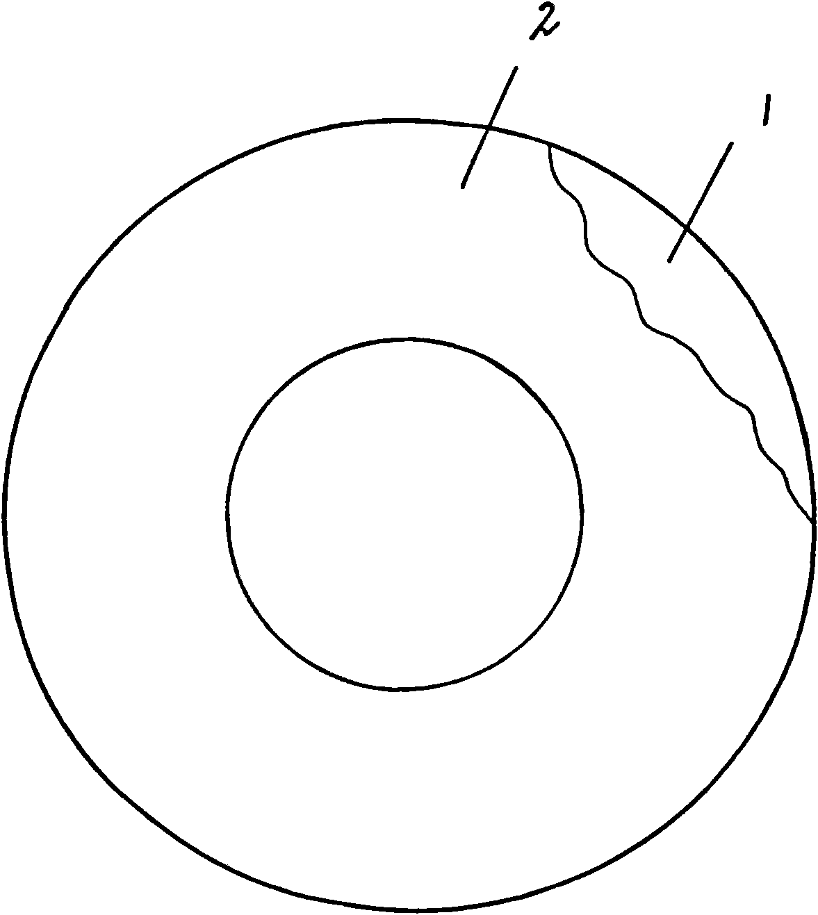 Rubber-polytetrafluoroethylene compounded sealing ring