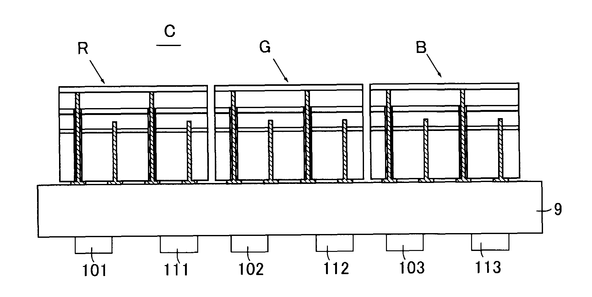 Light-emitting diode, light-emitting device, lighting apparatus, display, and signal light