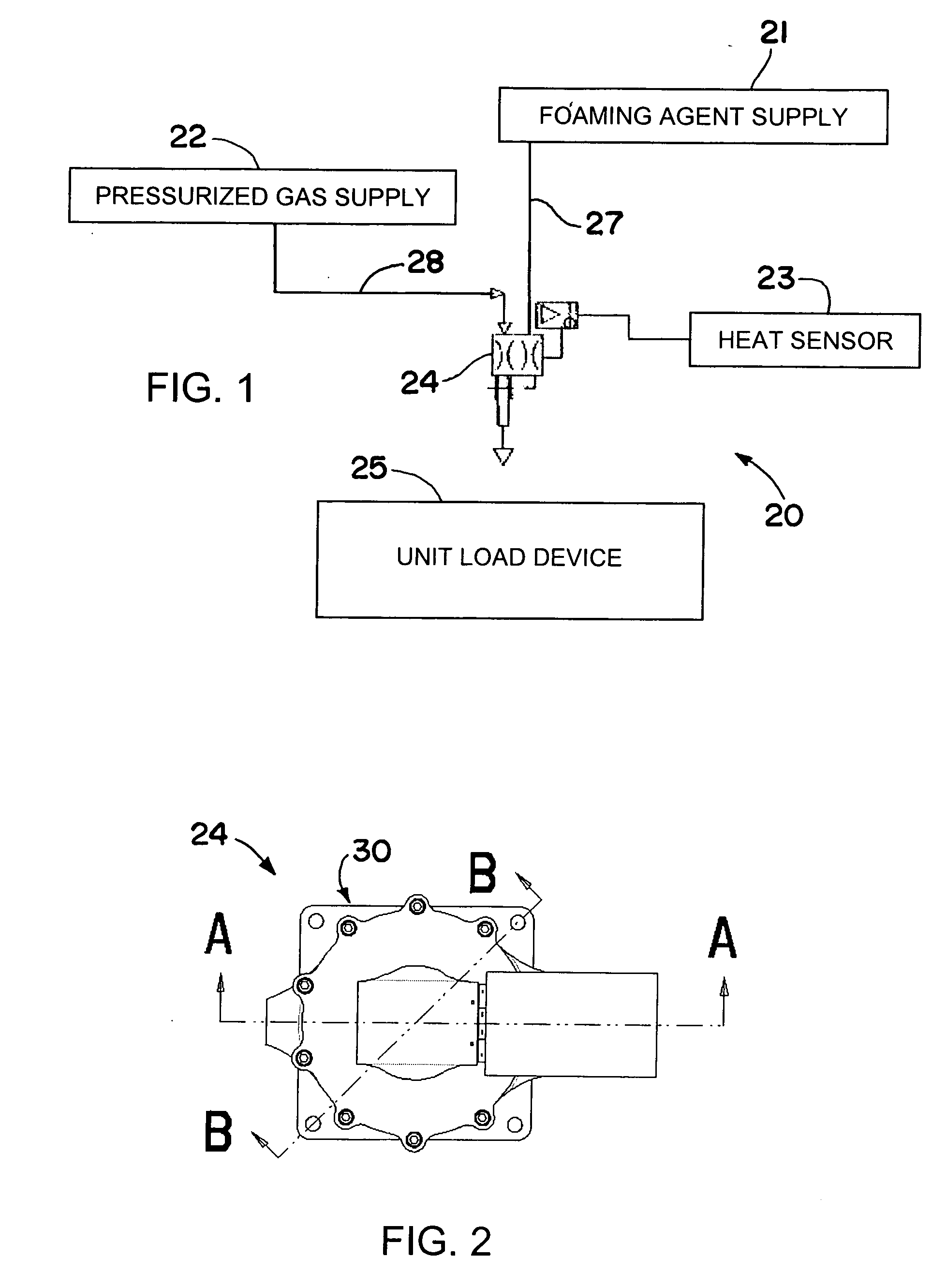 Pneumatic puncture device for aircraft fire suppression systems