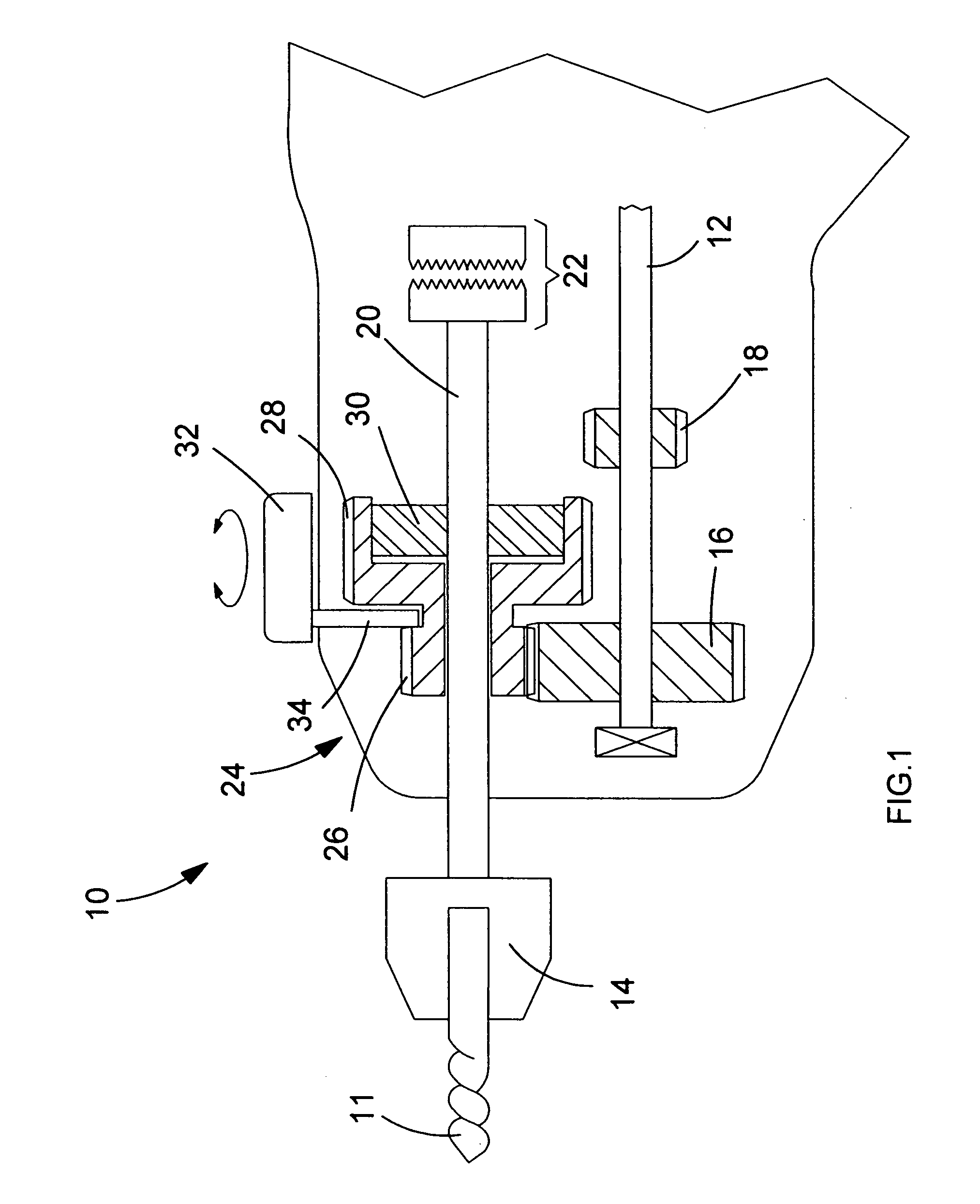 Power tool torque overload clutch