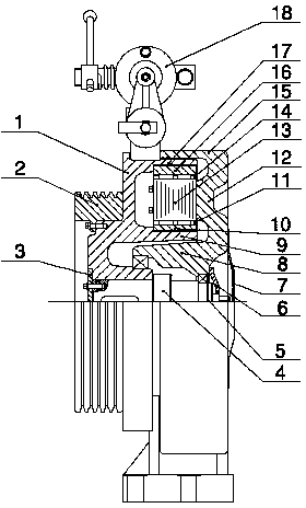 Collimating Halbach array external-rotor permanent magnet synchronous gearless traction machine