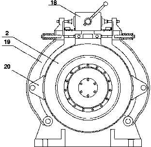 Collimating Halbach array external-rotor permanent magnet synchronous gearless traction machine