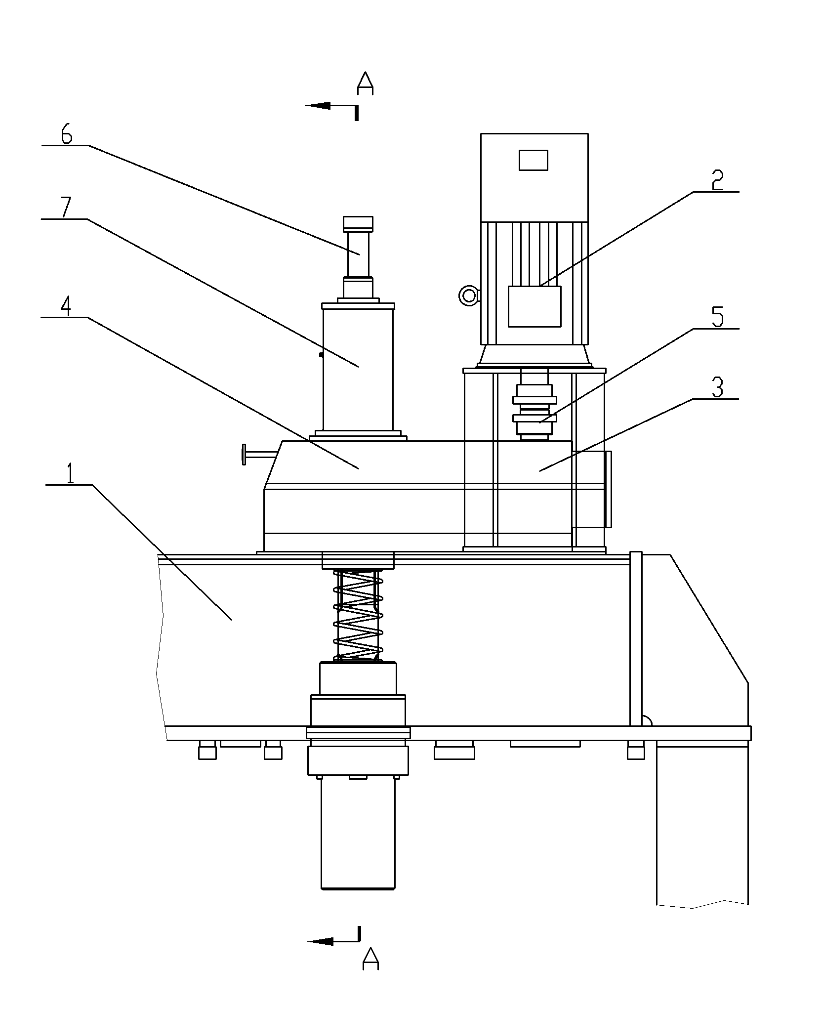 Vertical transmission device for vertical roller of rolling mill