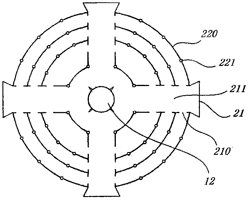 Wind tower structure of comprehensive energy wind tunnel well power station