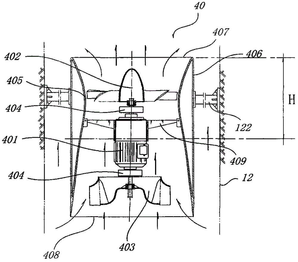 Wind tower structure of comprehensive energy wind tunnel well power station